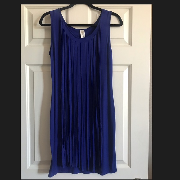 Royal Blue Fringe Dress